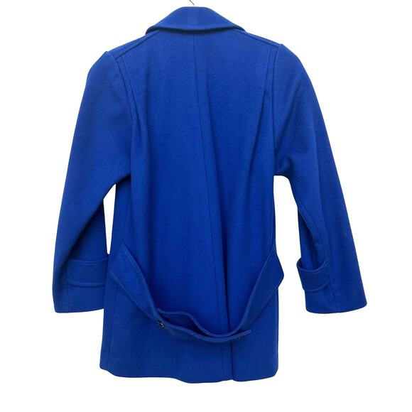 Vintage Michelle Stuart Petite Wool Peacoat - Royal Blue - Size Petite Small - Picture 3 of 8